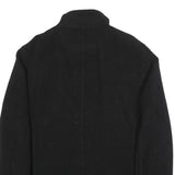 CALVIN KLEIN Mens Black Wool Blend Jacket M Wool Blend Zip Plain Stylish