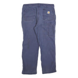 CARHARTT Mens Regular Fit Blue Denim Jeans W38 L30 Workwear Casual Zip
