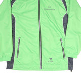 CATS Mens Green & Grey Lightweight Sport Jacket L Polyester Blend Zip Plain