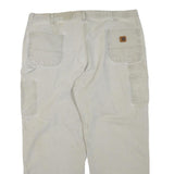 CARHARTT Mens Cotton Blend Beige Regular Fit Straight Leg Trousers W44 L27