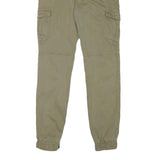 SMOG Mens Beige Slim Skinny Cotton Blend Woven Trousers W30 L32 Casual Utility