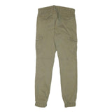 SMOG Mens Beige Slim Skinny Cotton Blend Woven Trousers W30 L32 Casual Utility
