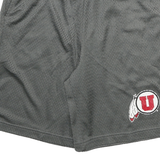 CHAMPION Mens Shorts Grey University Logo Mesh S W24 Lightweight Sportswear