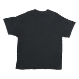 PORT & COMPANY Mens Black Blue Devil Football Graphic T-Shirt XL Crew Neck Short