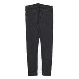 LEVI'S 519 Mens Slim Skinny Denim Black W28 L27 Stretch Cotton Blend Zip Jeans