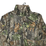 SCENT BLOCKER Mens Green & Brown Camouflage Outdoor Zip Nylon Jacket M
