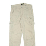 SALEWA Mens Regular Beige Trousers Polyester Blend W30 L31 Outdoor Hiking Zip