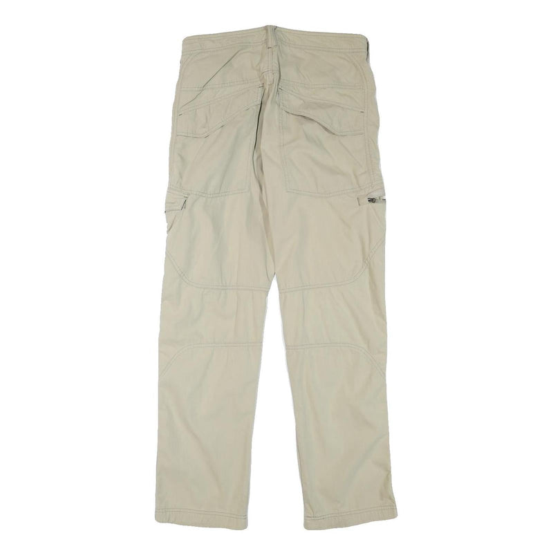 SALEWA Mens Regular Beige Trousers Polyester Blend W30 L31 Outdoor Hiking Zip