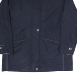 MARITIME SUMMER Womens Navy Blue Casual Jacket UK 10 Polyester Blend Zip Plain