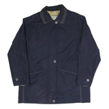 MARITIME SUMMER Womens Navy Blue Casual Jacket UK 10 Polyester Blend Zip Plain