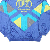 PUMA Mens Blue Yellow Grey Colourblock Sports Zip Jacket L Polyester