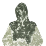 CHAMPION Mens Green Tie Dye Hoodie S Cotton Blend Casual Pullover