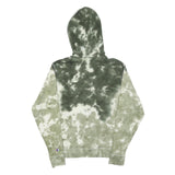 CHAMPION Mens Green Tie Dye Hoodie S Cotton Blend Casual Pullover