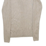 PIAZZA ITALIA Womens Beige Plain V-Neck Basic Knit Jumper S Lightweight Knitwear