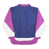MONT AIR Mens Navy & Purple Nylon Zip Jacket S Colourblock Casual Lightweight