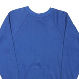 TULTEX Mens Blue Crew Neck Sweatshirt S Cotton Blend Casual Pullover