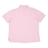 CHAPS Mens Pink Cotton Blend Short Sleeve Polo Shirt 2XL Embroidered Logo