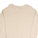 ADIDAS Womens Beige Sweatshirt Crew Neck S Cotton Blend Casual Comfort