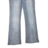 BLUE ASPHALT Womens Blue Regular Flared Denim Rinse W30 L30 Casual Stylish