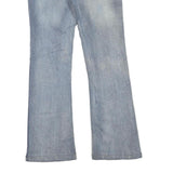 BLUE ASPHALT Womens Blue Regular Flared Denim Rinse W30 L30 Casual Stylish