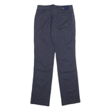 ARMANI JEANS Womens Cotton Blend Navy Regular Straight Trousers W28 L30 Classic