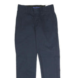 DICKIES Mens Polyester Blend Navy Regular Fit Straight Leg Trousers W29 L30
