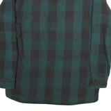 FIELD & STREAM Mens Green & Black Check Shirt L Cotton Blend Casual Long Sleeve