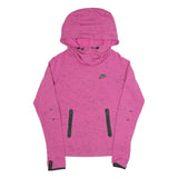 NIKE Womens Pink Hooded Pullover XS Lightweight Athletic Sweatshirt
