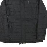 U.S. POLO ASSN Womens Black Quilted Jacket M Polyester Blend Zip Casual
