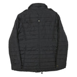 U.S. POLO ASSN Womens Black Quilted Jacket M Polyester Blend Zip Casual