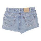LEVI'S Womens Denim Blue Casual Shorts 2XL W36 Distressed Style