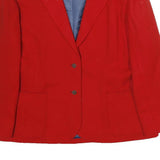 PENDLETON Womens Red Wool Classic Jacket L Button Closure Plain Elegant Stylish