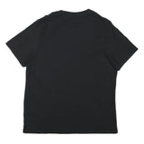 CHAMPION Mens Black Graphic T-Shirt M Short Sleeve Crew Neck Logo Print