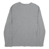 PUMA Mens Grey Long Sleeve Crew Neck Cotton T-Shirt 2XL Casual Sportswear