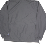 CHAMPION Mens Grey Hooded Zip Jacket M Polyester Outdoor Sportswear Lightweight