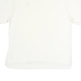 CHAPS Womens White Short Sleeve Plain Polo Shirt M Cotton Classic Fit