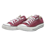 CONVERSE Chuck Taylor All Star Mens Low Top Trainers Red Canvas UK 9.5 Classic