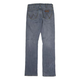 WRANGLER Mens Slim Blue Denim Jeans W30 L30 Classic Zip Closure