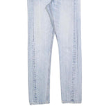 LEVI'S Womens 501S Jeans Slim Skinny Denim Light Wash W26 L30 Classic Button Fly