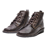 CLARKS Ankle Boots Black Leather Mens UK 6