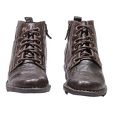 CLARKS Ankle Boots Black Leather Mens UK 6