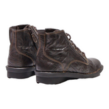 CLARKS Ankle Boots Black Leather Mens UK 6