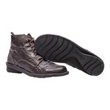 CLARKS Ankle Boots Black Leather Mens UK 6