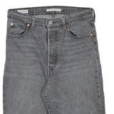 LEVIS Womens Shorts Grey Denim M W29 Raw Hem Classic Fit Casual