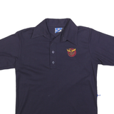 CHAMPION Mens Navy Blue Polo Shirt M Cotton Blend Classic Embroidered Logo