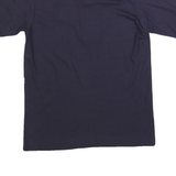 CHAMPION Mens Navy Blue Polo Shirt M Cotton Blend Classic Embroidered Logo