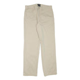 CALVIN KLEIN JEANS Mens Cotton Blend Beige Regular Straight Trousers W32 L31