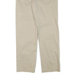 CALVIN KLEIN JEANS Mens Cotton Blend Beige Regular Straight Trousers W32 L31