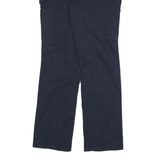 CARHARTT Womens Cotton Blend Navy Blue Loose Fit Straight Leg Trousers W28 L31