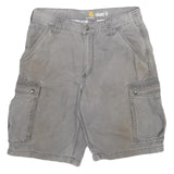 CARHARTT Mens Shorts Grey Casual Cargo Large Pockets Relaxed Fit M W32